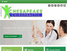 Tablet Screenshot of chesapeakechiropractic.com